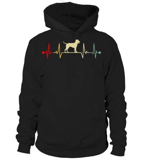 Catahoula Leopard Dog Heartbeat Vintage Gift Hoodie Unisex