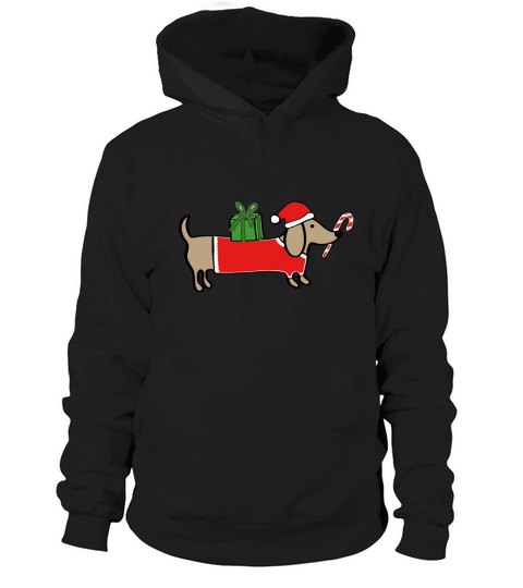 Christmas dachshund Hoodie Unisex