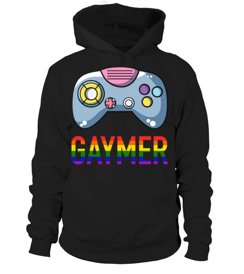 Gaming Controller Gamer Rainbow Gaymer LGBT Hoodie Unisex