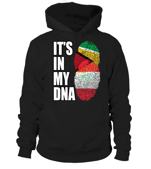Guyanese And Austrian Mix Heritage DNA Flag Hoodie Unisex