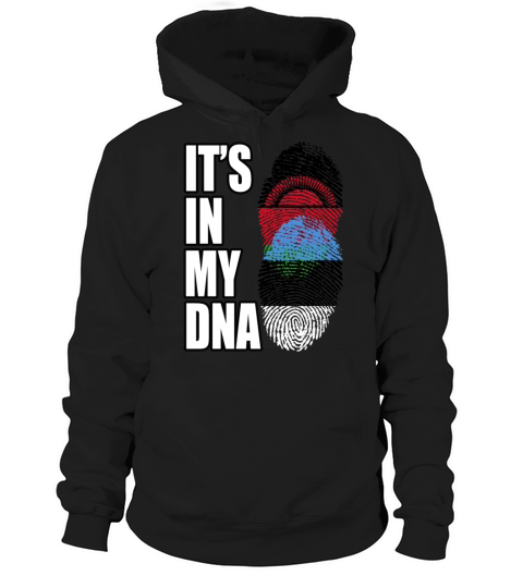 Malawian And Estonian Mix Heritage DNA Flag Hoodie Unisex