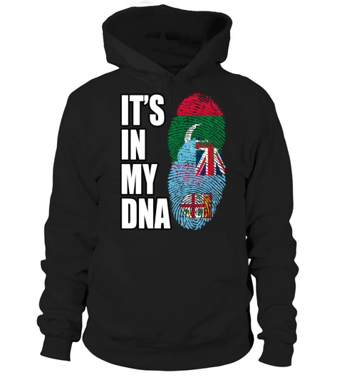Maldivian And Fijian Mix Heritage DNA Flag Hoodie Unisex