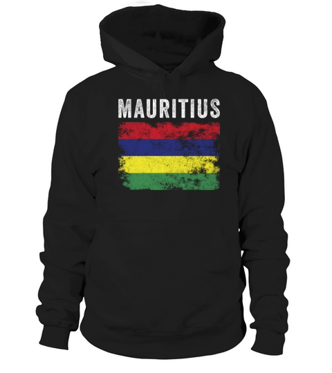 Mauritius Flag Distressed Mauritian Flag Hoodie Unisex
