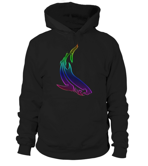 Neon Shark 1 Hoodie Unisex