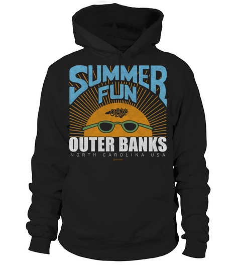 Summer Fun OBX Outer Banks North Carolina Vintage Hoodie Unisex