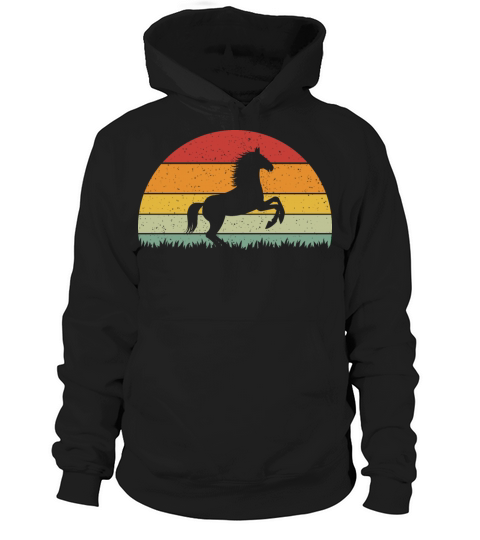 Vintage Retro Horse Vintage Horse Hoodie Unisex