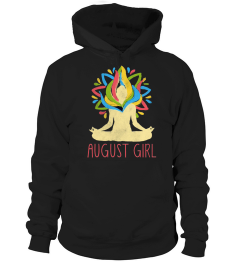 Yoga Mandala Meditation Birth Born Month August Hoodie Unisex