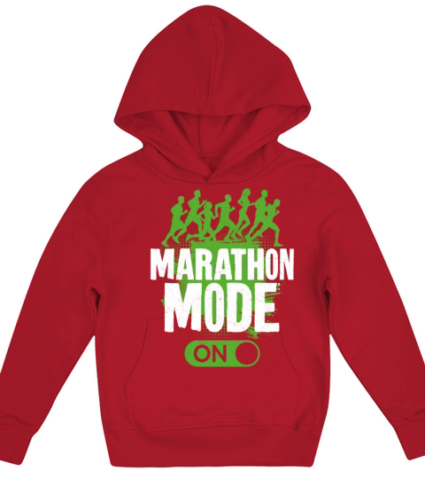 Running Runner Half Marathon Kids Hoodie