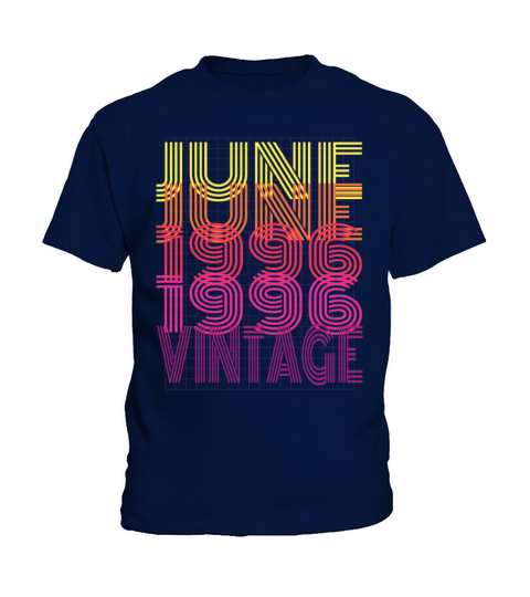 1996 vintage born in June gift Kids T-Shirt
