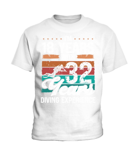 50 Year Old Scuba Diver 32 Years 50th Birthday Kids T-Shirt