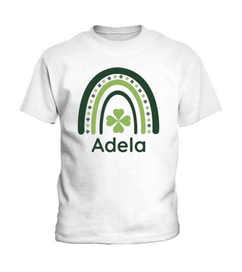 Adela Clover Boho Rainbow Kids T-Shirt