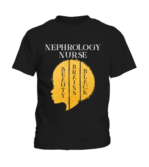 Black History Month Nephrology Nurse African Kids T-Shirt