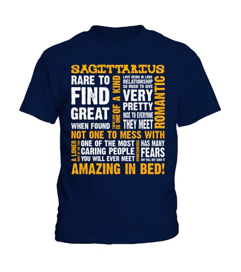Characteristic of Sagittarius Zodiac Sign Birthday Kids T-Shirt