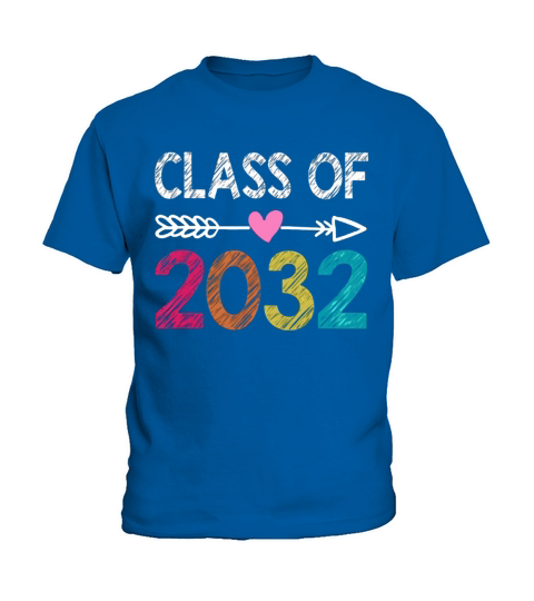Class Of 2032 Prek Graduate Preschool Graduation Kids T-Shirt