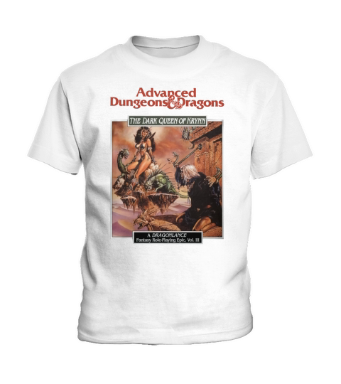 Dungeons n Dragons The Dark Queen of Krynn Kids T-Shirt