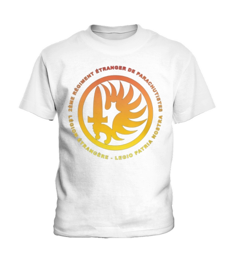 French Foreign Legion Beret Insignia 2REP Airborne Gold Kids T-Shirt