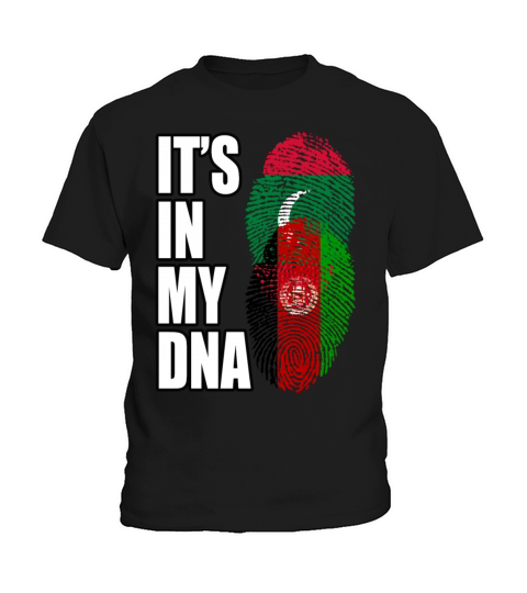 Maldivian And Afghanistan Mix Heritage DNA Flag Kids T-Shirt