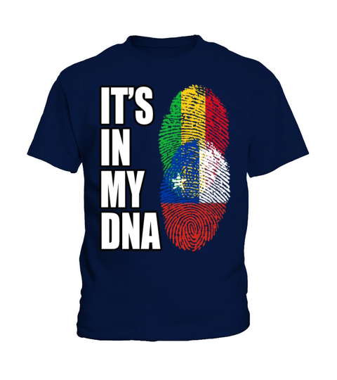Malian And Chilean Mix Heritage DNA Flag Kids T-Shirt