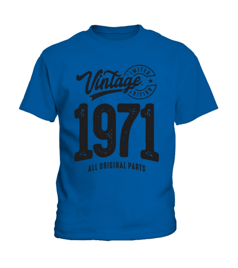Vintage Born in 1971 - 51st Birthday Kids T-Shirt