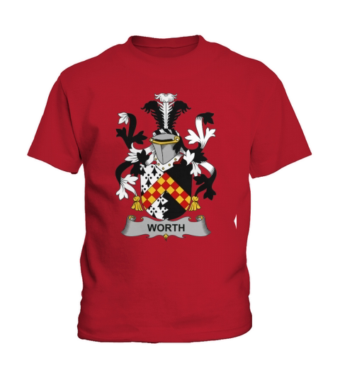Worth Family Crest Irish Family Crests II Kids T-Shirt