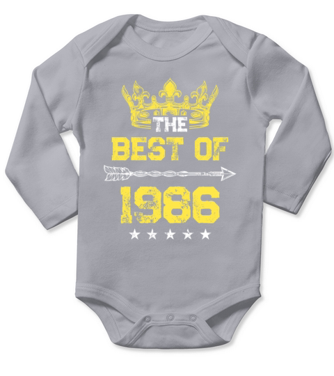 1986 best of birthday Long Sleeve Baby One-Piece