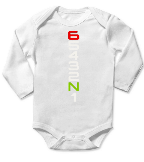 1N23456 GP Gear Shirt Motorcycle T Shirt T-Shirt Long Sleeve Baby One-Piece