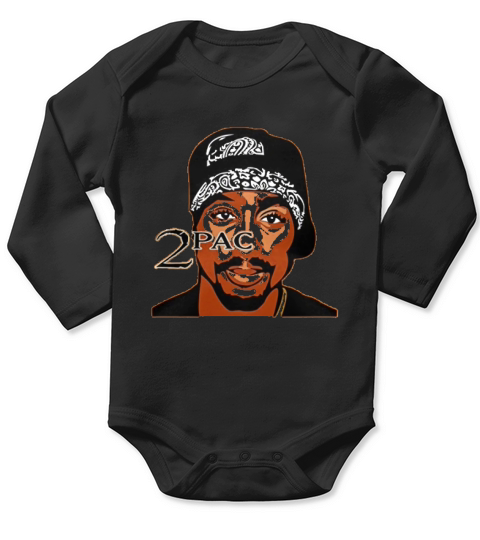 2Pac Tupac Amaru Shakur Long Sleeve Baby One-Piece