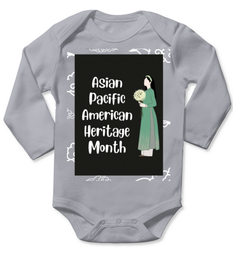 Asian Pacific American Heritage Month Long Sleeve Baby One-Piece