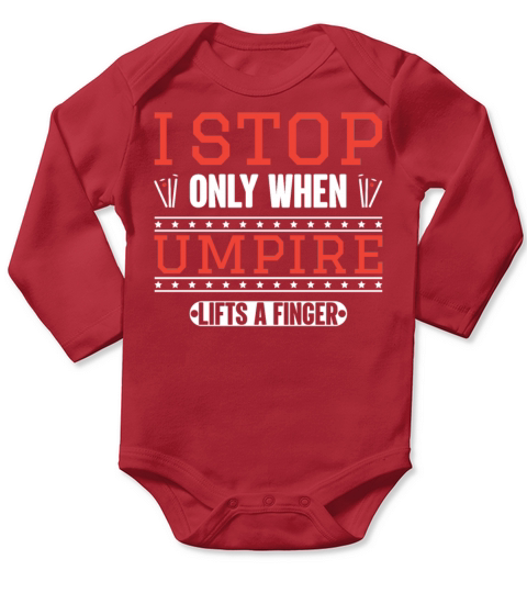 Athlete Sports Game Baseball Retired Umpire Gifts Long Sleeve Baby One-Piece