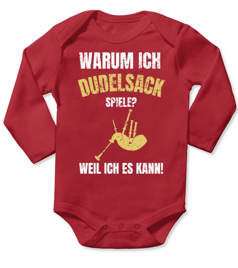 Bagpipe Bagpiper Gift Long Sleeve Baby One-Piece