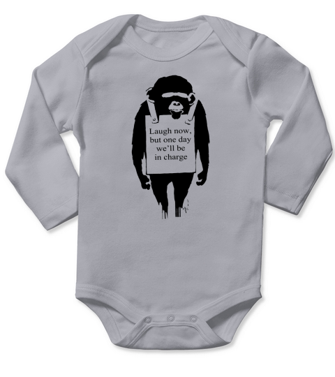Banksy Monkey LIMTED EDITION Long Sleeve Baby One-Piece