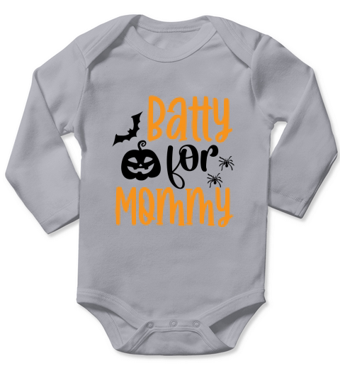 Batty For Mommy Halloween Shirt Long Sleeve Baby One-Piece