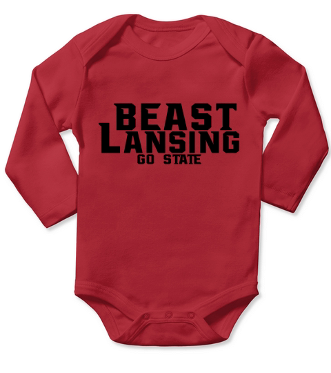 Beast Lansing T Shirt LIMTED EDITION Long Sleeve Baby One-Piece