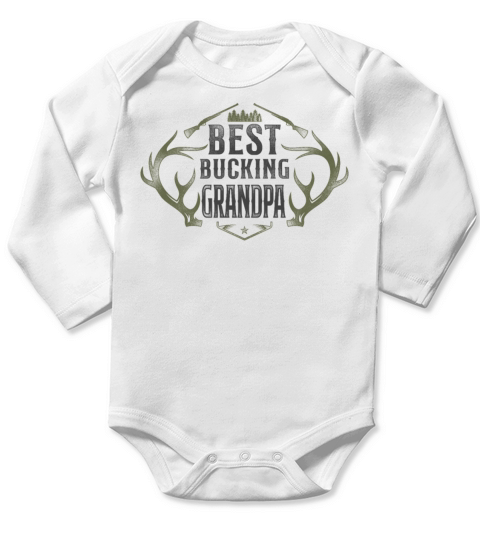 Buck Deer Hunting Hunter Long Sleeve Baby One-Piece