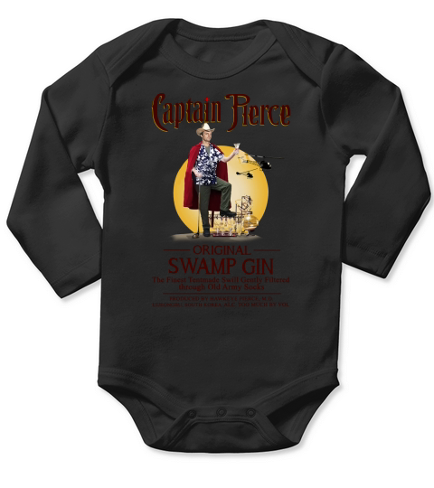 Captain Pierce original swamp gin the Finest Tentmade Swill Gently Long Sleeve Baby One-Piece