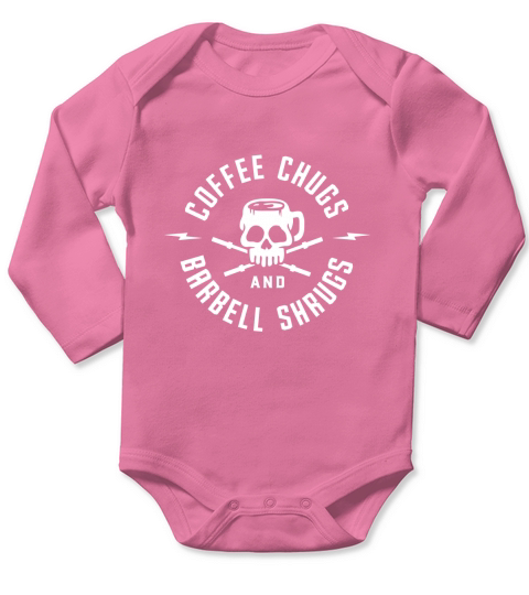 COFFEE CHUGS AND BARBELL SHRUGS - Bella Flowy Tank Long Sleeve Baby One-Piece