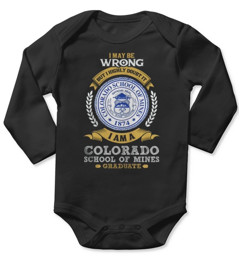 Colorado School of Mines Long Sleeve Baby One-Piece