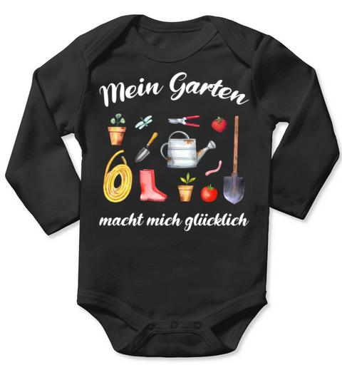 Garden Quote Hobby Gardener Gift Idea Long Sleeve Baby One-Piece