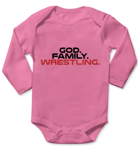 God Family Wrestling t-shirt - Mens T-Shirt Long Sleeve Baby One-Piece