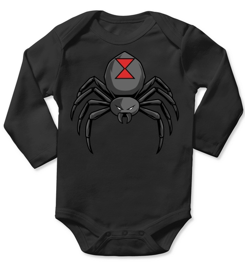 Halloween Cartoon Black Widow Long Sleeve Baby One-Piece