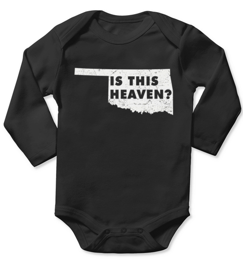 Land Map America US State Home Heaven Oklahoma Long Sleeve Baby One-Piece