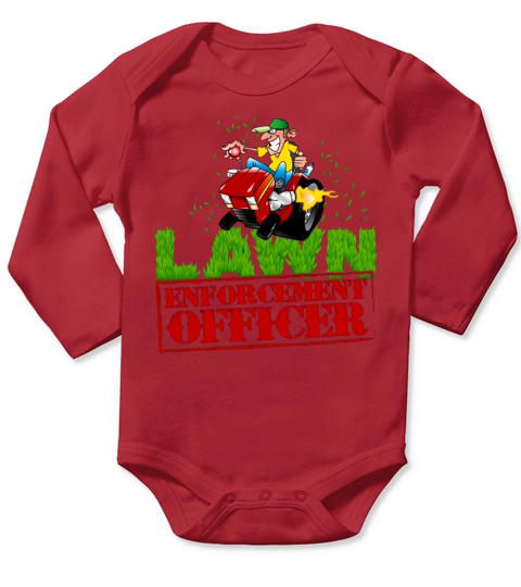 Lawn Enforcement Officer T-Shirt Long Sleeve Baby One-Piece