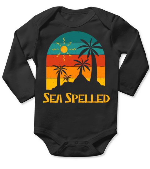 Nauti Time Summer Tropical Beach Trip Vacation Long Sleeve Baby One-Piece