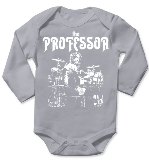 Neil Peart The Professor Drummer Long Sleeve Baby One-Piece