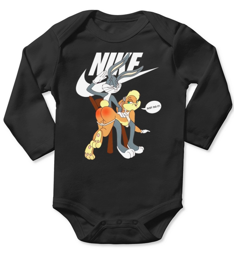 Nike Bugs Bunny Spanking Lola Just Do It Long Sleeve Baby One-Piece