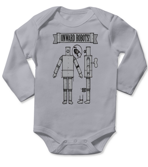 Onward Robots by Chris Ware - Mens Premium T-Shirt Long Sleeve Baby One-Piece