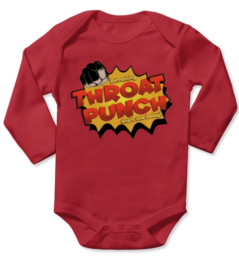 THROAT PUNCH  T SHIRTS Long Sleeve Baby One-Piece