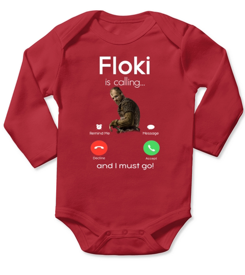 Viking Floki Long Sleeve Baby One-Piece