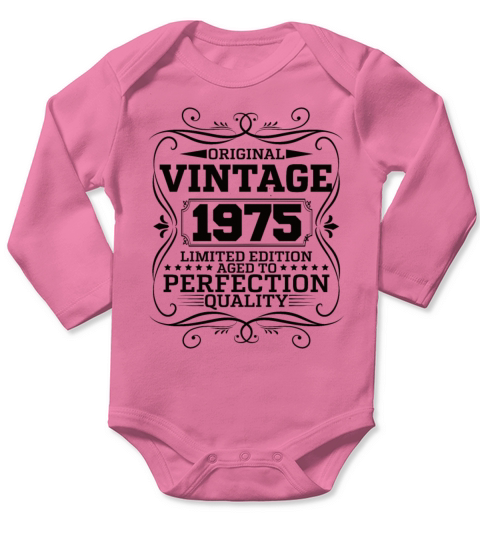 Vintage 1975 Original Limited Edition Long Sleeve Baby One-Piece
