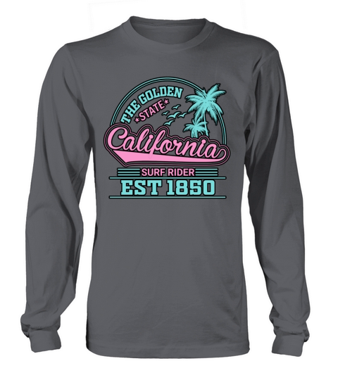 California State Souvenir The Golden State Long sleeved Unisex